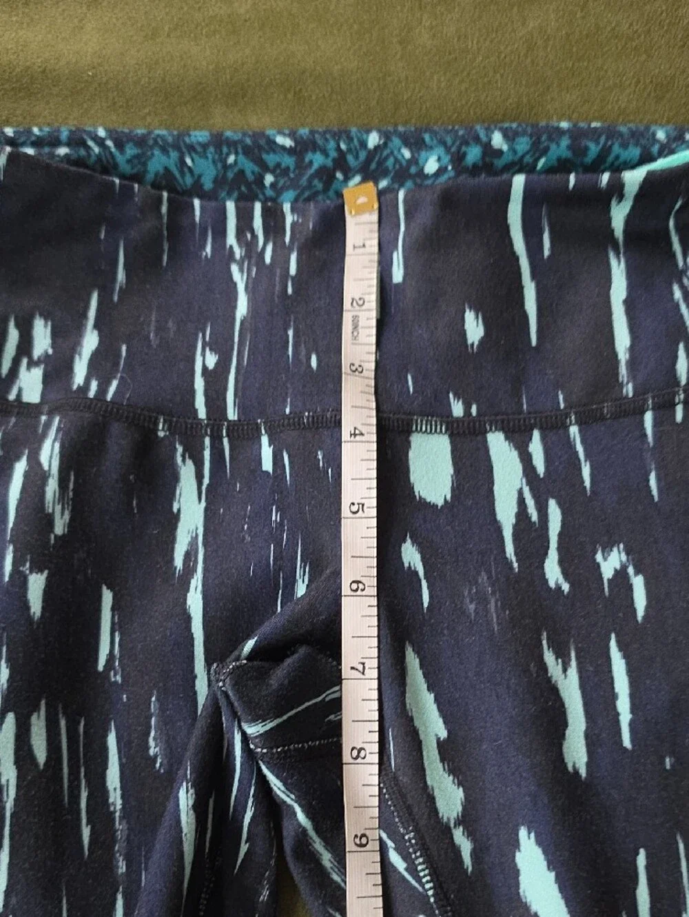 lululemon athletica Navy and Light Blue Streaked High-Rise Leggings